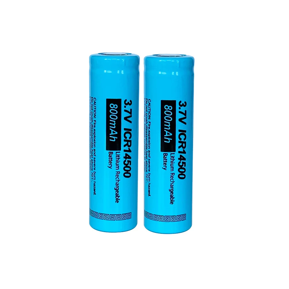 2Pcs/PKCELL ICR14500 AA Battery Rechargeable 3.7V 800Mah Li ion Batteries 14500 lithium Battery For LED Flashlight
2Pcs/PKCELL ICR14500 AA Battery Rechargeable 3.7V 800Mah Li ion Batteries 14500 lithium Battery For LED Flashlight