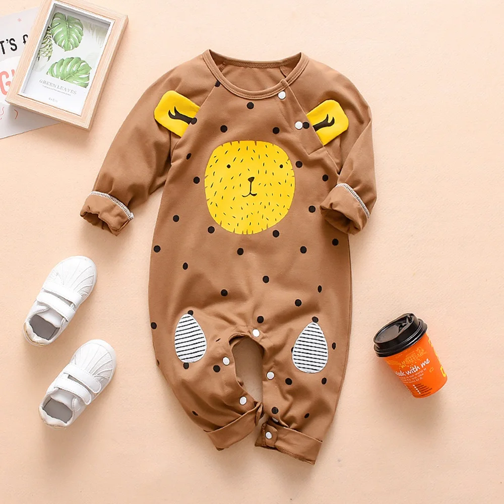 New Autumn Baby Newborn Baby Rompers Long Sleeve Cartoon Casual 3D Dot Bear Striped Clothes Boys Cotton Jumpsuit High Quality
New Autumn Baby Newborn Baby Rompers Long Sleeve Cartoon Casual 3D Dot Bear Striped Clothes Boys Cotton Jumpsuit High Quality