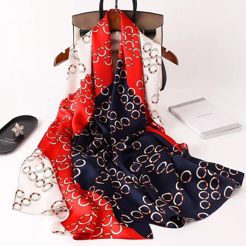 Women Noble Natural Silk Scarf Retro Print Shawls Office Lady Elegant Wraps Female Hijab Beach Bandana Beautiful Gift 53x170cm
Women Noble Natural Silk Scarf Retro Print Shawls Office Lady Elegant Wraps Female Hijab Beach Bandana Beautiful Gift 53x170cm