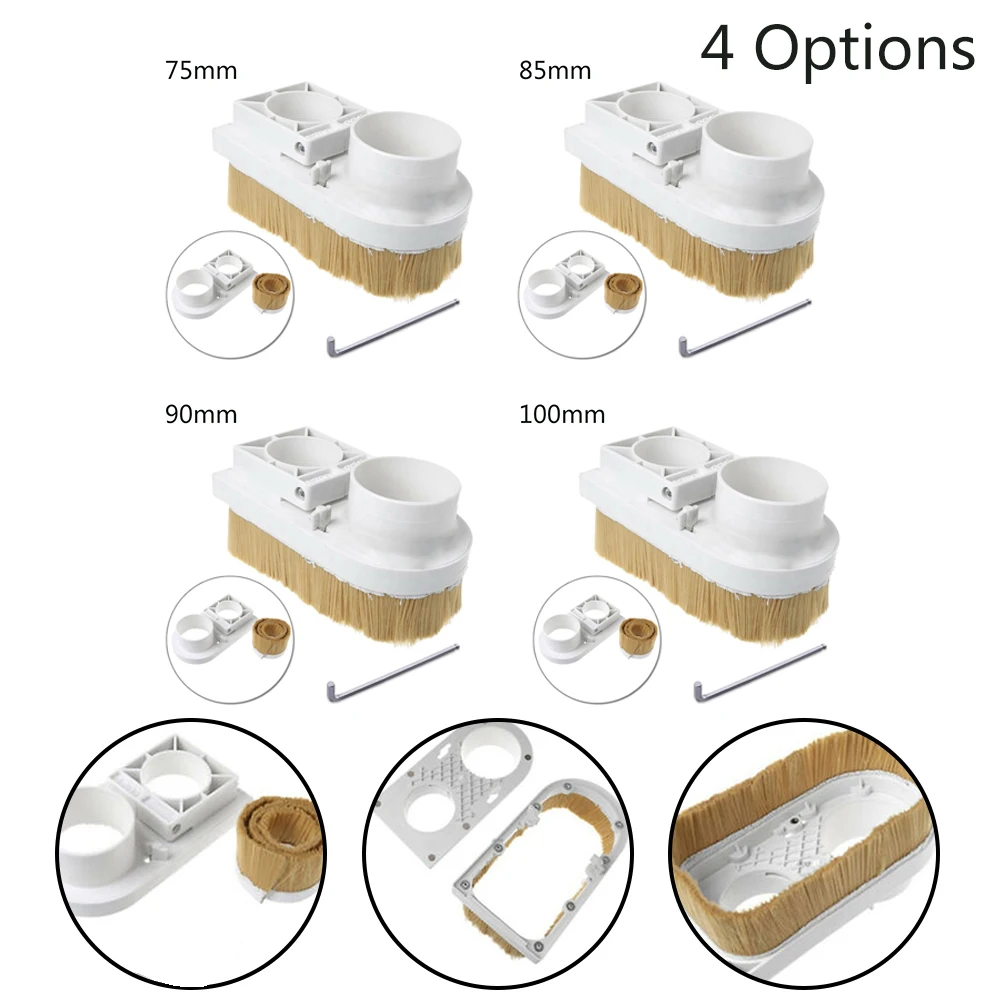 Spindle Dust Shoe Boot Collector Dust hood brush For CNC Router Engraving Milling Machine
Spindle Dust Shoe Boot Collector Dust hood brush For CNC Router Engraving Milling Machine