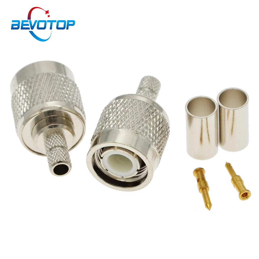 100 шт./лот BEVOTOP TNC Штекерный обжимной соединитель RG58 RG142 RG223 LMR195 50-3 Кабели радиочастотный соединитель
100 шт./лот BEVOTOP TNC Штекерный обжимной соединитель RG58 RG142 RG223 LMR195 50-3 Кабели радиочастотный соединитель