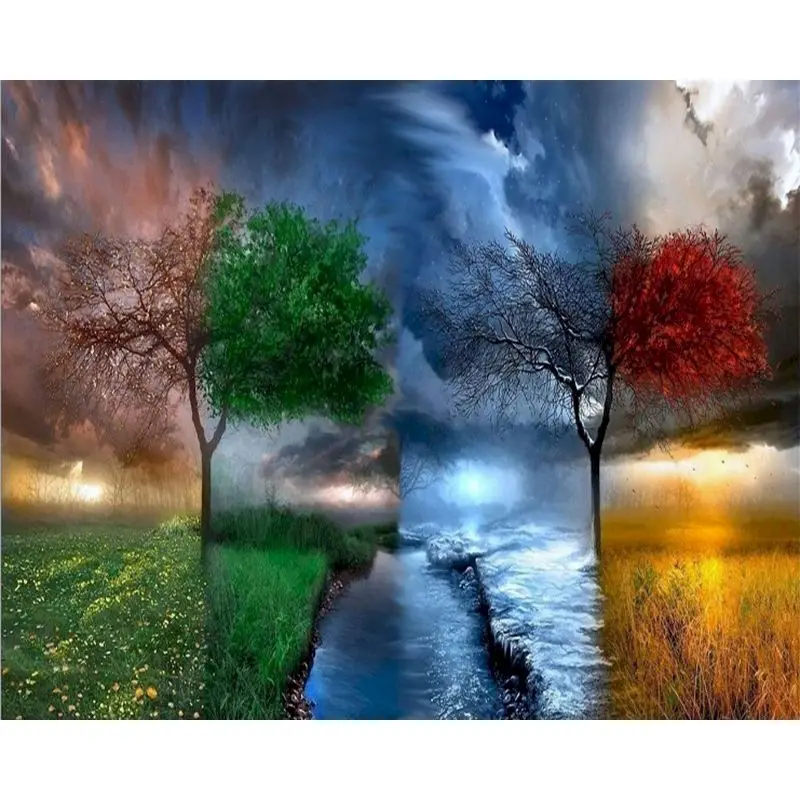 RUOPOTY Frame Season Tree Oil Painting By Numbers For Wall Art Picture By Number Acrylic Pigment Canvas Painting For Home Decor
RUOPOTY Frame Season Tree Oil Painting By Numbers For Wall Art Picture By Number Acrylic Pigment Canvas Painting For Home Decor