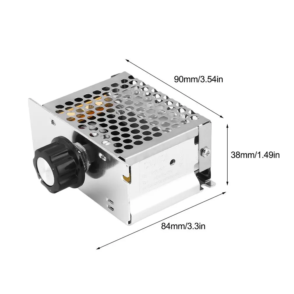 4000W 220V SCR Voltage Regulator Adjust Motor Speed Control Dimmer Thermostat Drop Shipping
4000W 220V SCR Voltage Regulator Adjust Motor Speed Control Dimmer Thermostat Drop Shipping