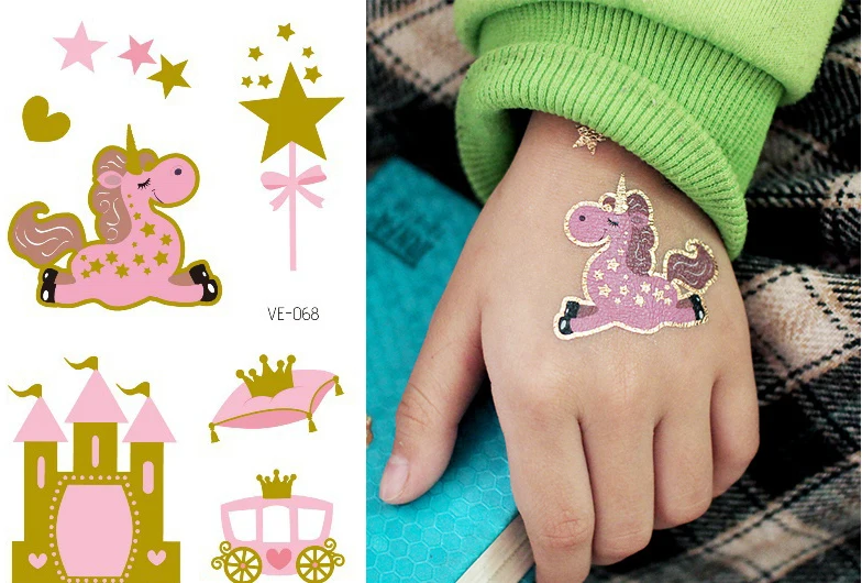 Детская водостойкая Временная тату-наклейка, бронзовые Переводные татуировки, мультяшный единорог, звезда, дом, искусственная татуировка, ...
Детская водостойкая Временная тату-наклейка, бронзовые Переводные татуировки, мультяшный единорог, звезда, дом, искусственная татуировка, ...