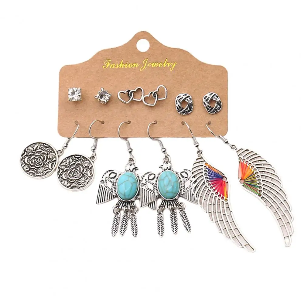 6 Pairs Classic Fashion Color Vintage Hollow Drop Element Stud Earrings for Women Crystal Zircon Studs Earring Jewelry Wholesale
6 Pairs Classic Fashion Color Vintage Hollow Drop Element Stud Earrings for Women Crystal Zircon Studs Earring Jewelry Wholesale