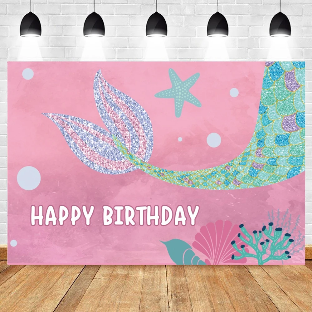 Pink Mermaid Newborn Baby Shower Birthday Party Photography Backdrop Vinyl Photographic Background For Photo Studio Photophone
Pink Mermaid Newborn Baby Shower Birthday Party Photography Backdrop Vinyl Photographic Background For Photo Studio Photophone