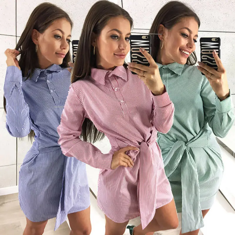 Модное Новое Полосатое мини-платье Goocheer, Женская Офисная плиссированная блузка, платье-рубашка, Осеннее облегающее Элегантное короткое пла...
Модное Новое Полосатое мини-платье Goocheer, Женская Офисная плиссированная блузка, платье-рубашка, Осеннее облегающее Элегантное короткое пла...