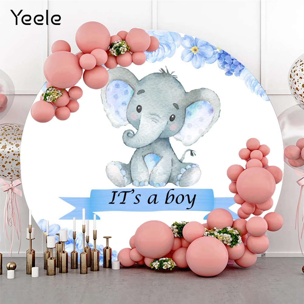 Yeele Boy Elephant Newborn Round Backdrop Baby Shower Circle Safari Party Photography Background Custom Polyester Photo Studio
Yeele Boy Elephant Newborn Round Backdrop Baby Shower Circle Safari Party Photography Background Custom Polyester Photo Studio