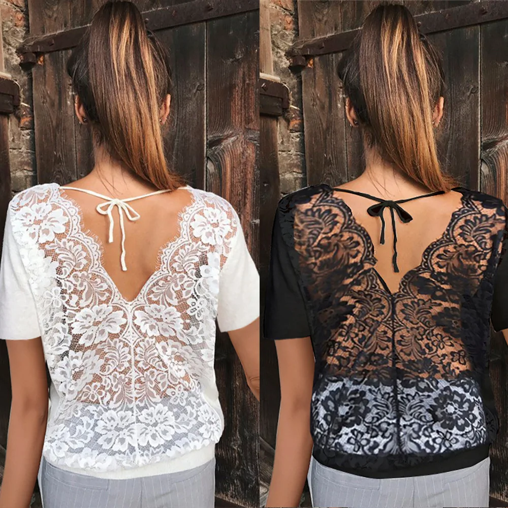 2021 Sexy Women T-shirt Long Sleeve Loose Lace Casual Floral Hook Hollow Out Backless T-Shirts Summer Tops Women Tee Shirt
2021 Sexy Women T-shirt Long Sleeve Loose Lace Casual Floral Hook Hollow Out Backless T-Shirts Summer Tops Women Tee Shirt