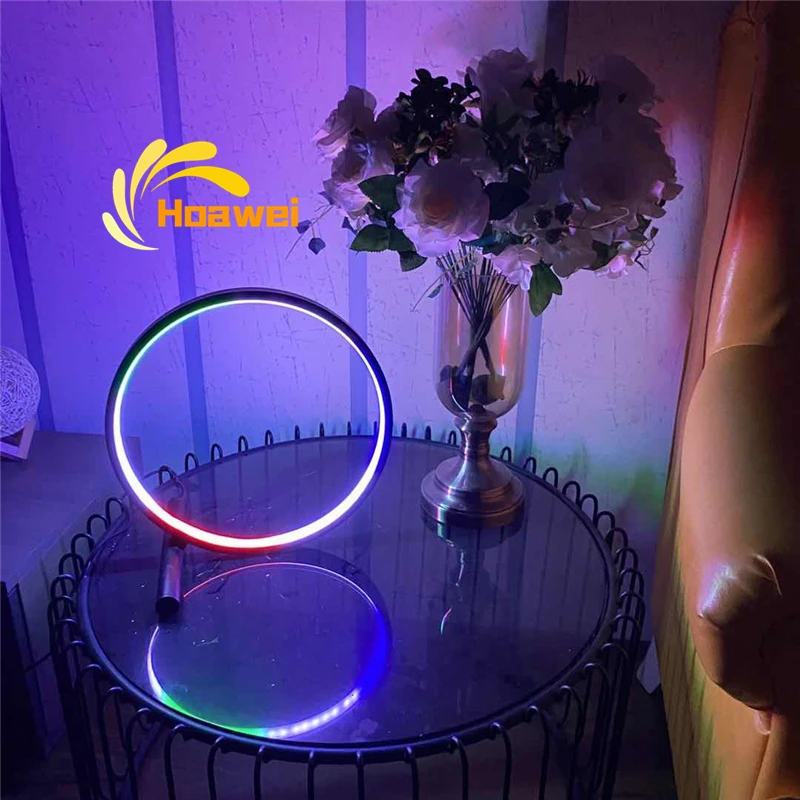 Nordic RGB Lamp Circle Led Table Lamps For Living room Bedroom Bedside indoor Lighting Table Lamps For Home Decor Light Fixtures
Nordic RGB Lamp Circle Led Table Lamps For Living room Bedroom Bedside indoor Lighting Table Lamps For Home Decor Light Fixtures