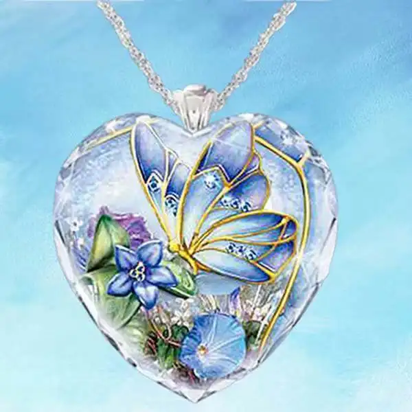 New Hot Selling Love Peach Heart Flower butterfly Women's Love-heart Crystal Necklace Sweet Fashion Party Jewelry Gift
New Hot Selling Love Peach Heart Flower butterfly Women's Love-heart Crystal Necklace Sweet Fashion Party Jewelry Gift