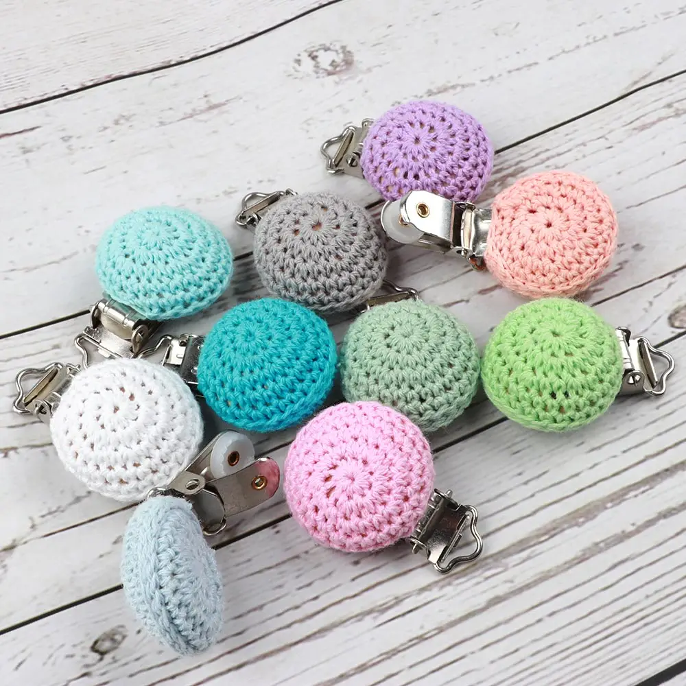 TYRY.HU 10pcs Wooden Crochet Pacifier Clips Baby Teething Necklace Chew Pacifier Clips Holder Claps DIY Accessories
TYRY.HU 10pcs Wooden Crochet Pacifier Clips Baby Teething Necklace Chew Pacifier Clips Holder Claps DIY Accessories