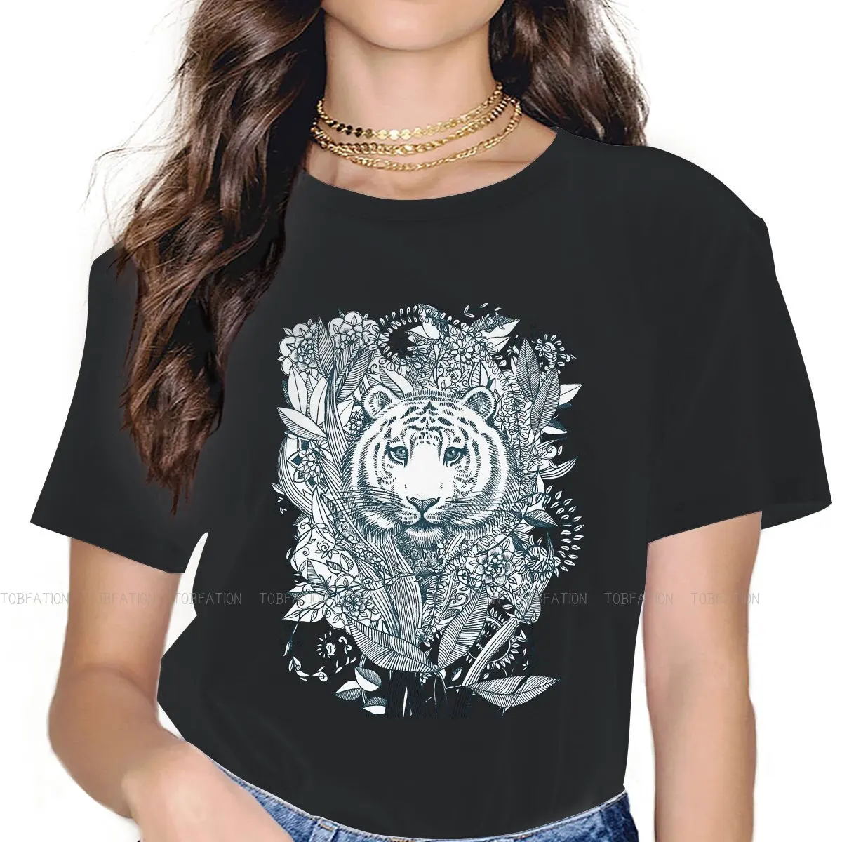 Tangle O Neck TShirt Tiger Panthera Tigris Ferocious Animal Fabric Classic T Shirt Girl Tops 4XL Big Sale
Tangle O Neck TShirt Tiger Panthera Tigris Ferocious Animal Fabric Classic T Shirt Girl Tops 4XL Big Sale