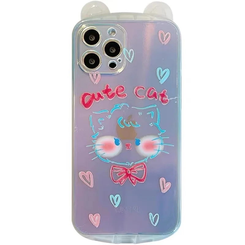 Laser graffiti cat for iphone 13pro mobile phone case 11 suitable for iphone12 / XR / xsmax soft 78plus female
Laser graffiti cat for iphone 13pro mobile phone case 11 suitable for iphone12 / XR / xsmax soft 78plus female