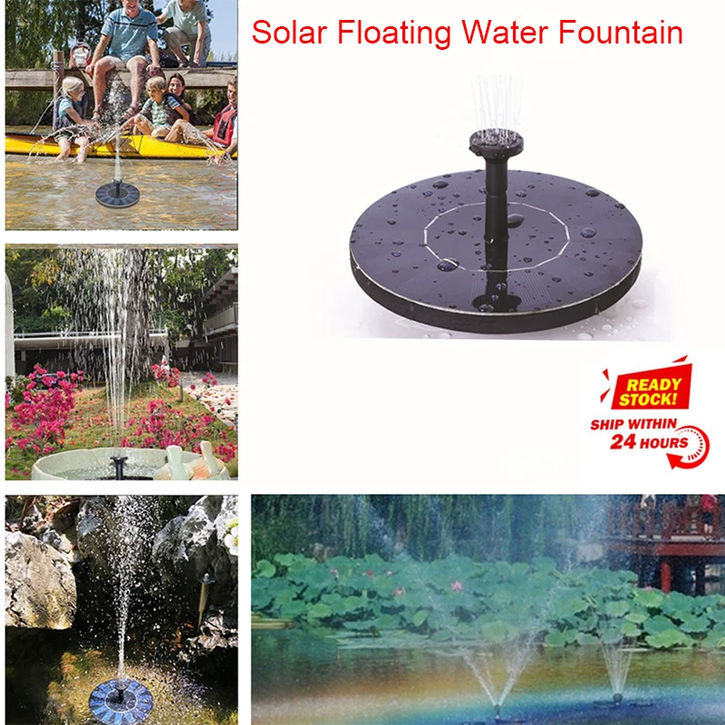 Dropshipping MINI Solar Fountain Water Spray Solar Powered Floating Bird Bath Water Panel Fountain Pump Garden Pond Pool 
Dropshipping MINI Solar Fountain Water Spray Solar Powered Floating Bird Bath Water Panel Fountain Pump Garden Pond Pool