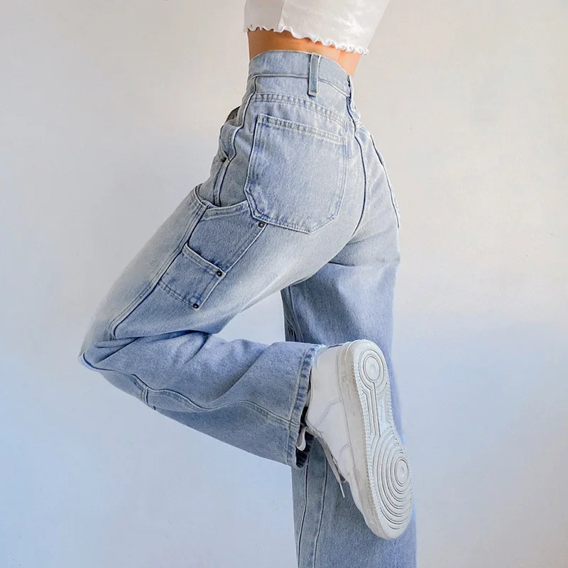 Korean Mom Jeans For Women Wash Patchwork Y2K Straight Wide Leg Denim Pants Autumn Ins Streetwear Baggy Fashion Jeans Hip Hop
Korean Mom Jeans For Women Wash Patchwork Y2K Straight Wide Leg Denim Pants Autumn Ins Streetwear Baggy Fashion Jeans Hip Hop