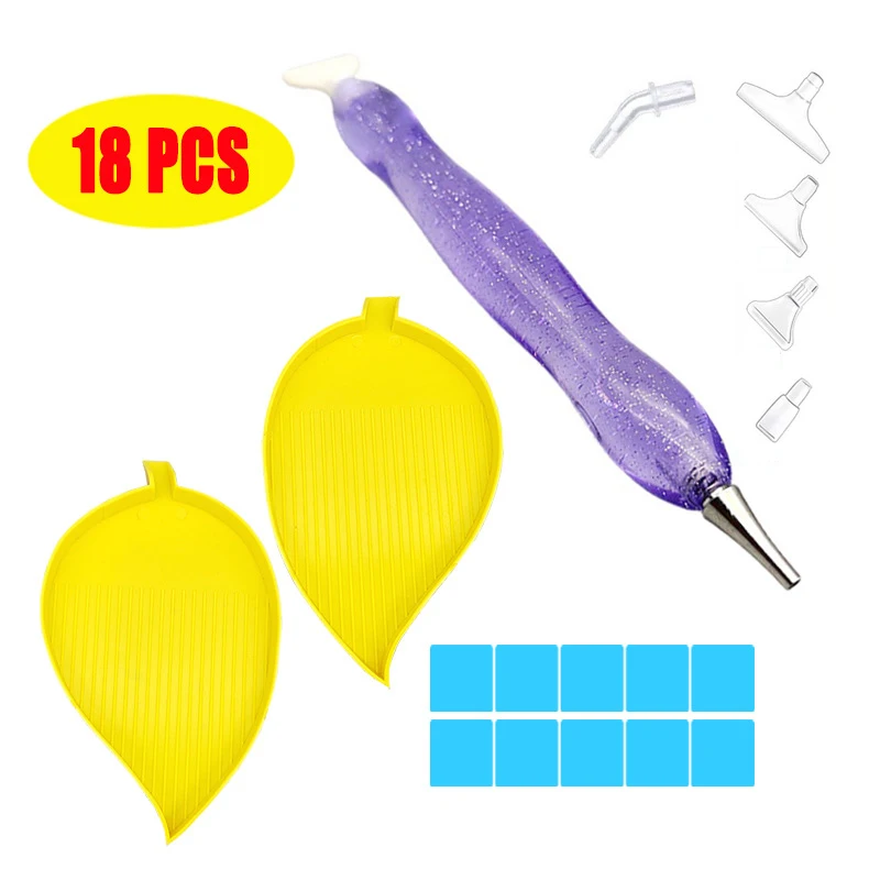 DIY Diamond Painting Tool Leaf Diamond Tray Embroidery Accessories Resin Point Drill Pen with Metal Point Drill Bit Clay Wax Kit
DIY Diamond Painting Tool Leaf Diamond Tray Embroidery Accessories Resin Point Drill Pen with Metal Point Drill Bit Clay Wax Kit