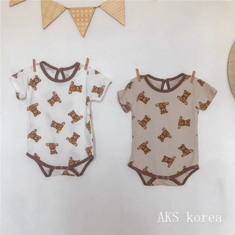 2021 Baby Bodysuit Short Sleeve Summer Cotton Cute Girls Boys Romper Body Bebe Bear Printed 0-24 Months Newborn Infant Jumpsuit
2021 Baby Bodysuit Short Sleeve Summer Cotton Cute Girls Boys Romper Body Bebe Bear Printed 0-24 Months Newborn Infant Jumpsuit