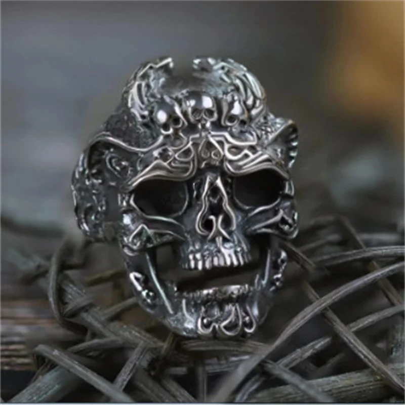 Retro Punk Skull Rings Gothic New Trend Three Skeleton Party Rings Fashion Men's Jewelry Gifts Wholesale
Retro Punk Skull Rings Gothic New Trend Three Skeleton Party Rings Fashion Men's Jewelry Gifts Wholesale