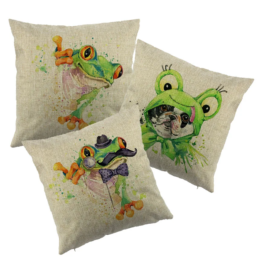 Decorative Cartoon Green Frog Pattern printed style Throw PillowCase Cushion Covers for Home Sofa Chair Decorative Pillowcase
Decorative Cartoon Green Frog Pattern printed style Throw PillowCase Cushion Covers for Home Sofa Chair Decorative Pillowcase