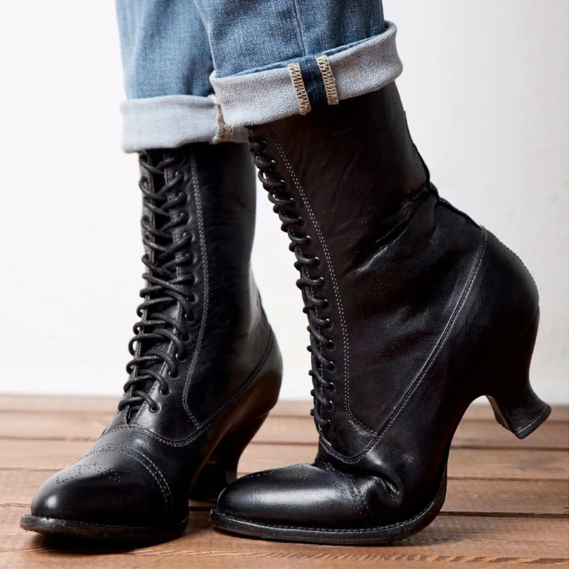 Women's Boots Shoes Retro Female Booties Pointed Toe Boots Heel Mid Calf Boots Shoes For Women 2021 IPPEUM
Women's Boots Shoes Retro Female Booties Pointed Toe Boots Heel Mid Calf Boots Shoes For Women 2021 IPPEUM