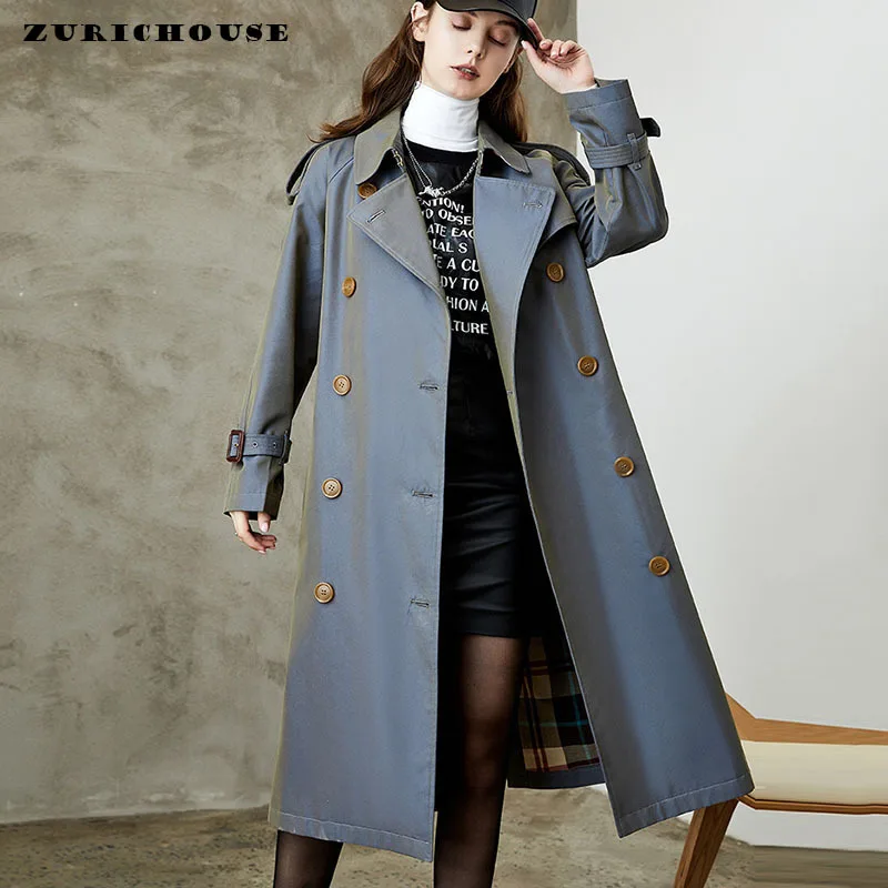 ZURICHOUSE High-end Classic Chameleon Waterproof Dust Coat For Women Double Breasted X-Long Temperament Female Windbreaker
ZURICHOUSE High-end Classic Chameleon Waterproof Dust Coat For Women Double Breasted X-Long Temperament Female Windbreaker