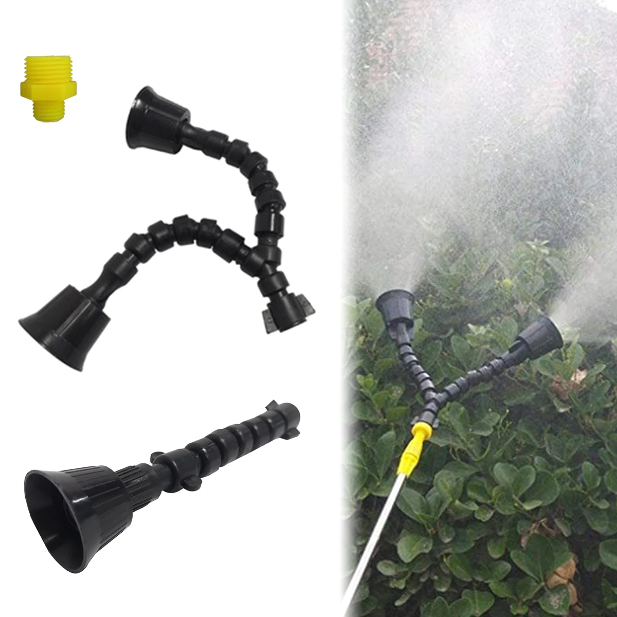 360° Rotating Garden Sprinkler Double‑Head Lawn Sprinkler Fog Spray Nozzle Large Coverage Area Garden Greenhouse for Yard Lawn
360° Rotating Garden Sprinkler Double‑Head Lawn Sprinkler Fog Spray Nozzle Large Coverage Area Garden Greenhouse for Yard Lawn