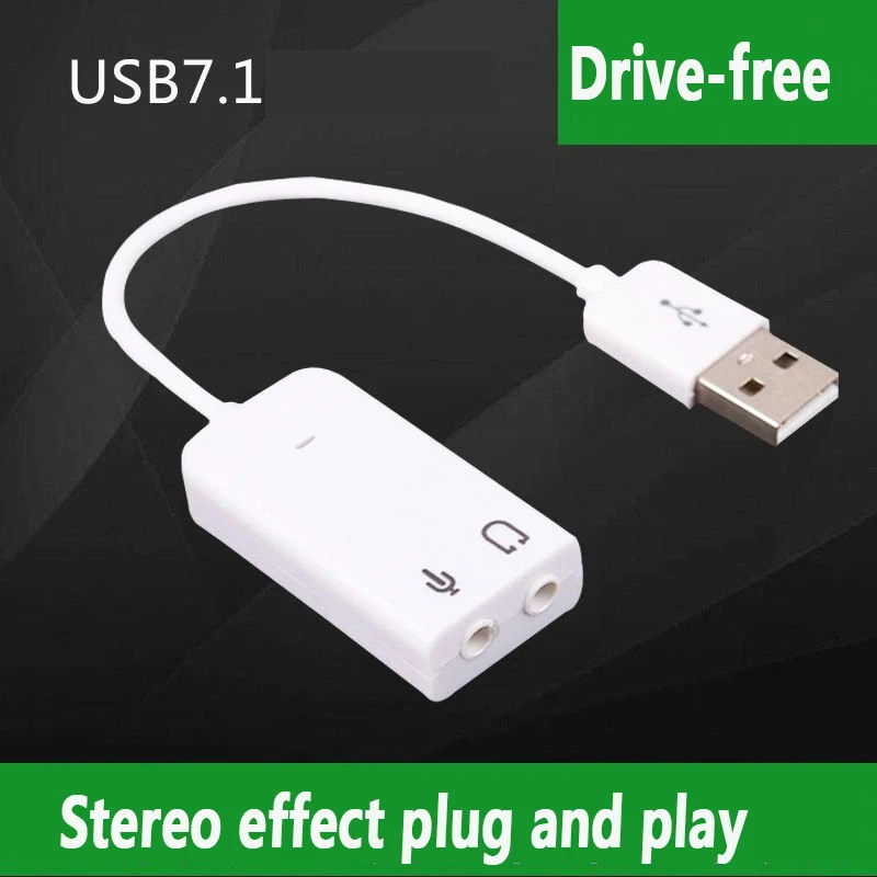 20cm 7.1 Channel USB 2.0 External Sound Card w/3.5mm Headphone and Microphone Jack Interface,Stereo Mic Audio Adapter Converter
20cm 7.1 Channel USB 2.0 External Sound Card w/3.5mm Headphone and Microphone Jack Interface,Stereo Mic Audio Adapter Converter