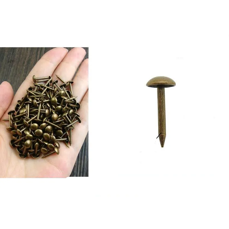 100pcs Small Jewelry Boxes/Sofa/Drum Nails/Decorative Nails Bronze Thumbtack/Upholstery Nails/Pneumatic Pins Gun Air Nail
100pcs Small Jewelry Boxes/Sofa/Drum Nails/Decorative Nails Bronze Thumbtack/Upholstery Nails/Pneumatic Pins Gun Air Nail
