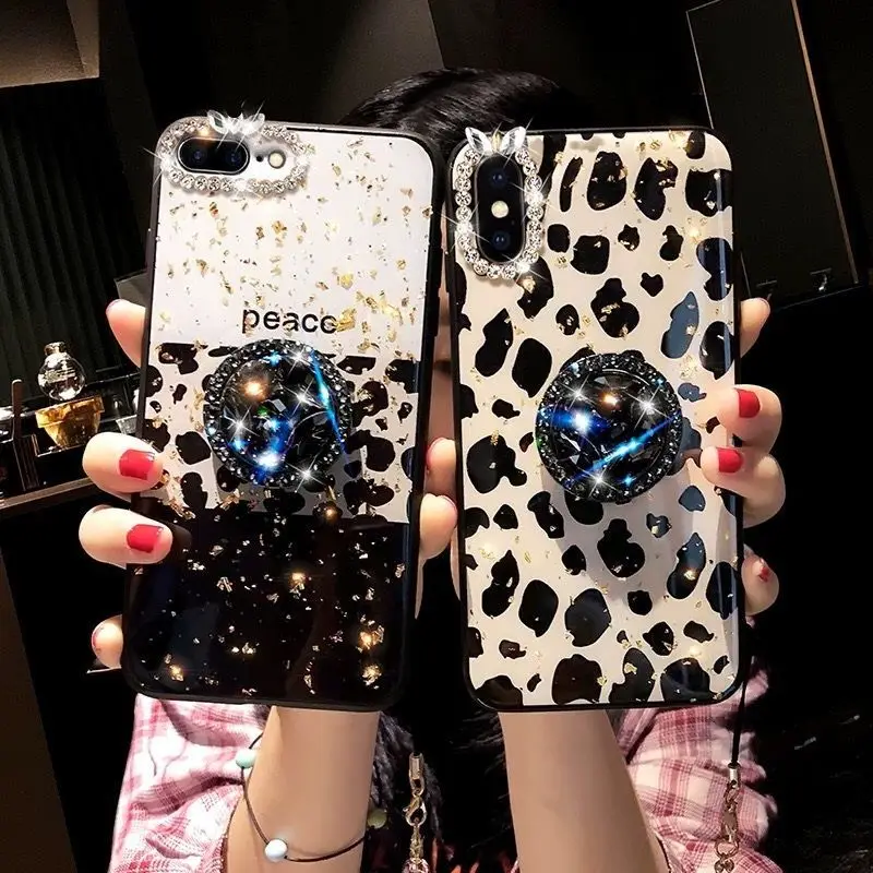 Luxury Gem Diamond Leopard Print Case For iPhone 12 11 Pro Max 8 7 6 Plus X XS XR SE 2020 Hang Neck Lanyard Phone Holder Cover
Luxury Gem Diamond Leopard Print Case For iPhone 12 11 Pro Max 8 7 6 Plus X XS XR SE 2020 Hang Neck Lanyard Phone Holder Cover