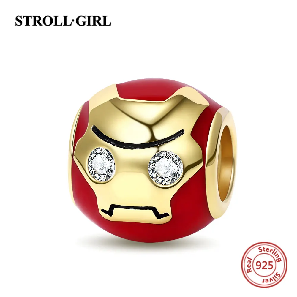 925 Sterling Silver Beads the Movie Show Gold Man Charms Red Head Beads Fit Original European Bracelet for Women Fine Jewelry
925 Sterling Silver Beads the Movie Show Gold Man Charms Red Head Beads Fit Original European Bracelet for Women Fine Jewelry