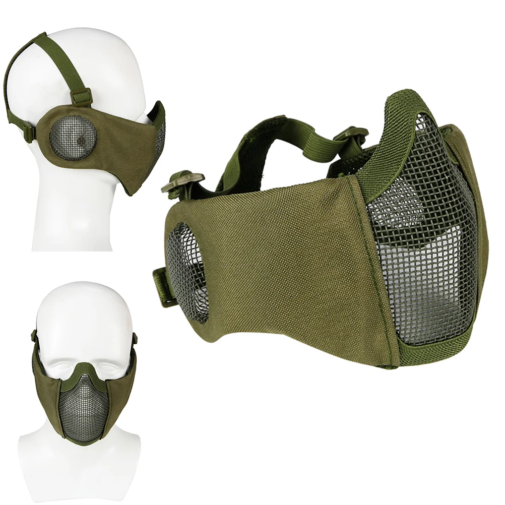 Airsoft and Paintball CS Foldable Half Face Low-carbon Steel Mesh Style Comfortable Adjustable Protective Mask
Airsoft and Paintball CS Foldable Half Face Low-carbon Steel Mesh Style Comfortable Adjustable Protective Mask