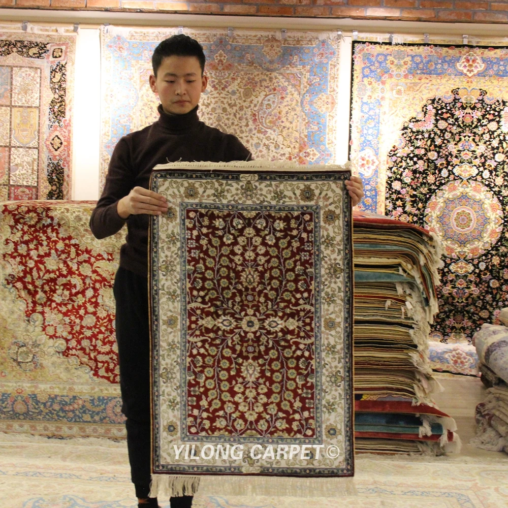 Yilong 2 'x 3' ковры ручной работы с узлом красный домашний декор Шелковый коврик ручной работы (YXR121B)
Yilong 2 'x 3' ковры ручной работы с узлом красный домашний декор Шелковый коврик ручной работы (YXR121B)