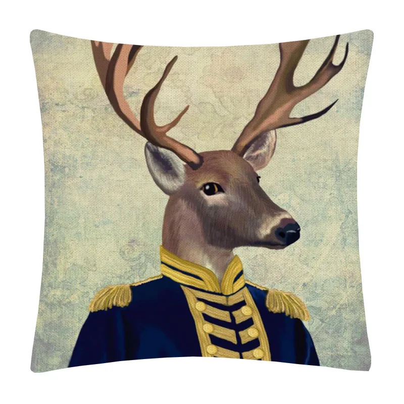 European Retro Vintage Style Animals Cushion Covers Deer Elk Rabbit Printing Linen Pillow Case Pillow Case Pillowcase
European Retro Vintage Style Animals Cushion Covers Deer Elk Rabbit Printing Linen Pillow Case Pillow Case Pillowcase