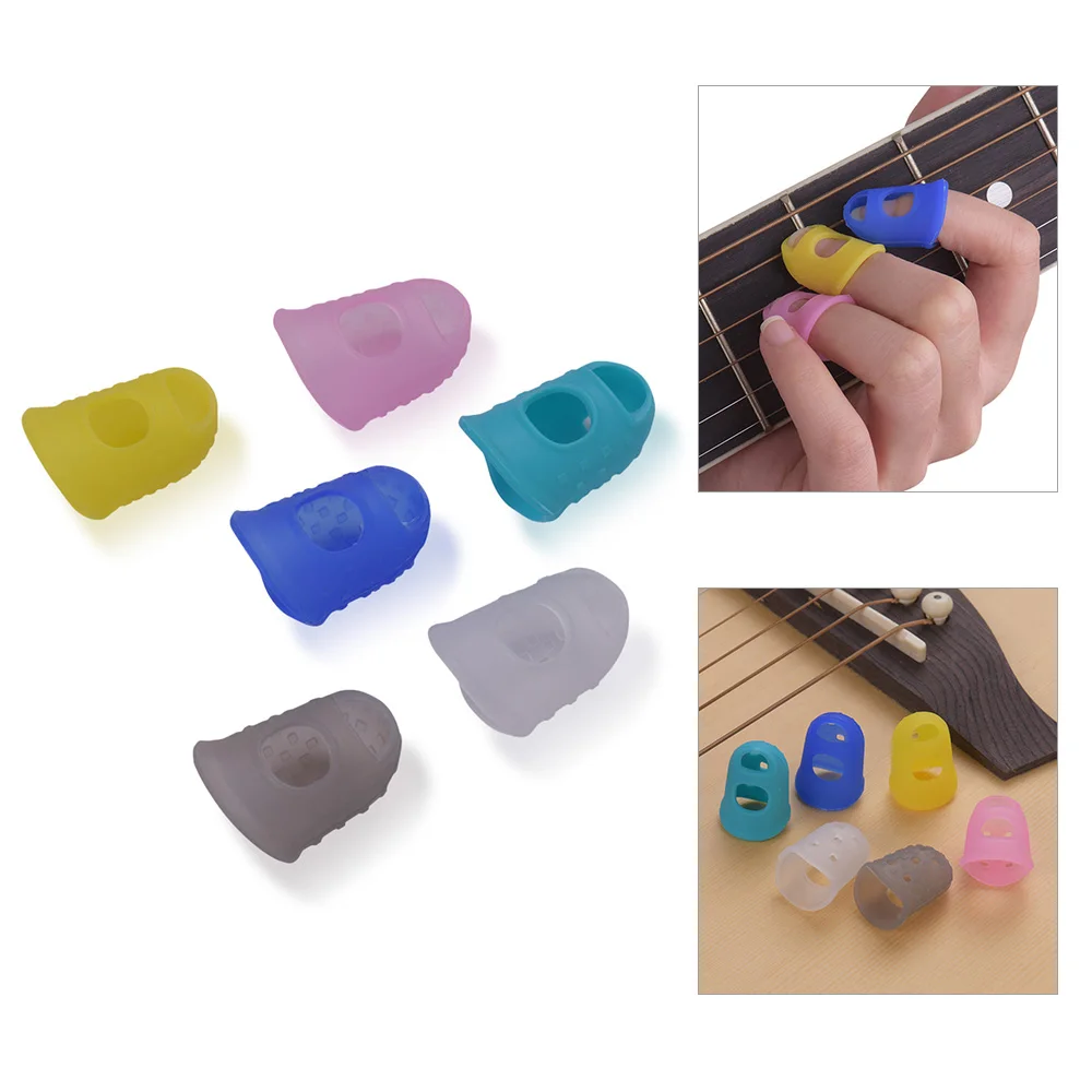6pcs Guitar Silicone Finger Fingertip Protectors for Guitar Ukulele Beginners (Random Color Delivery) Guitar accessories & parts
6pcs Guitar Silicone Finger Fingertip Protectors for Guitar Ukulele Beginners (Random Color Delivery) Guitar accessories & parts