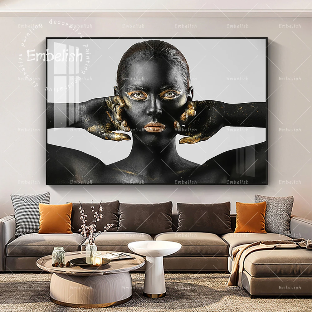 Fashion Artworks For Living Room Black Nude African Woman Portrait Wall Art Pictures Modern Home Decor HD Print Canvas Paintings
Fashion Artworks For Living Room Black Nude African Woman Portrait Wall Art Pictures Modern Home Decor HD Print Canvas Paintings