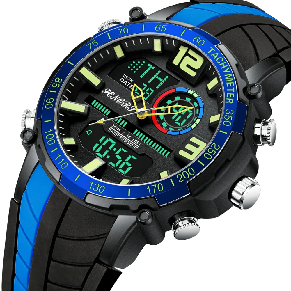 Top Brand Men Watch Fashion Dual Display Sports Mens Wristwatch Analog Digital Chronograph Waterproof Clock Relogio Masculino
Top Brand Men Watch Fashion Dual Display Sports Mens Wristwatch Analog Digital Chronograph Waterproof Clock Relogio Masculino