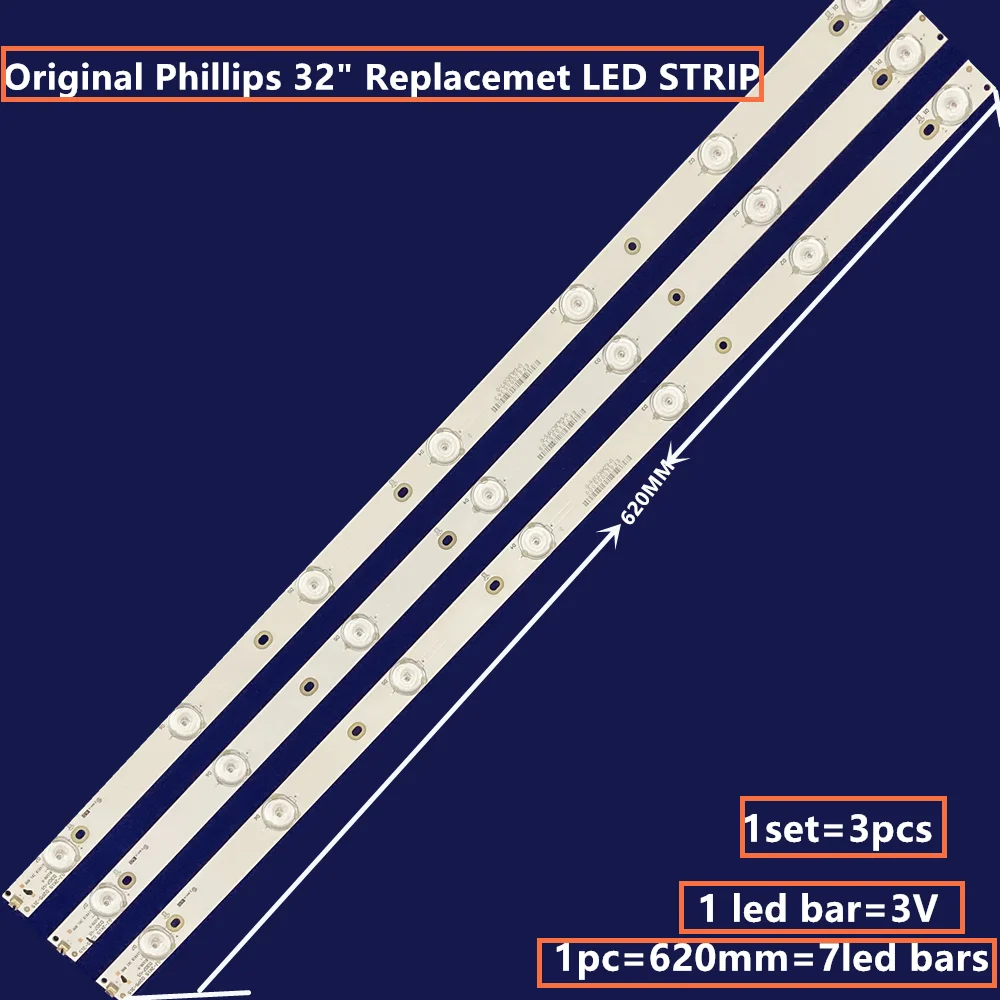 

30PCS LED strip 7lamp GJ-2K16 D2P5-315 D307-V2.2 LB3067 LB32080 E465853 For 32PFT5501/60 KDL-32R330D LC-32LB370U LC-32LB480U