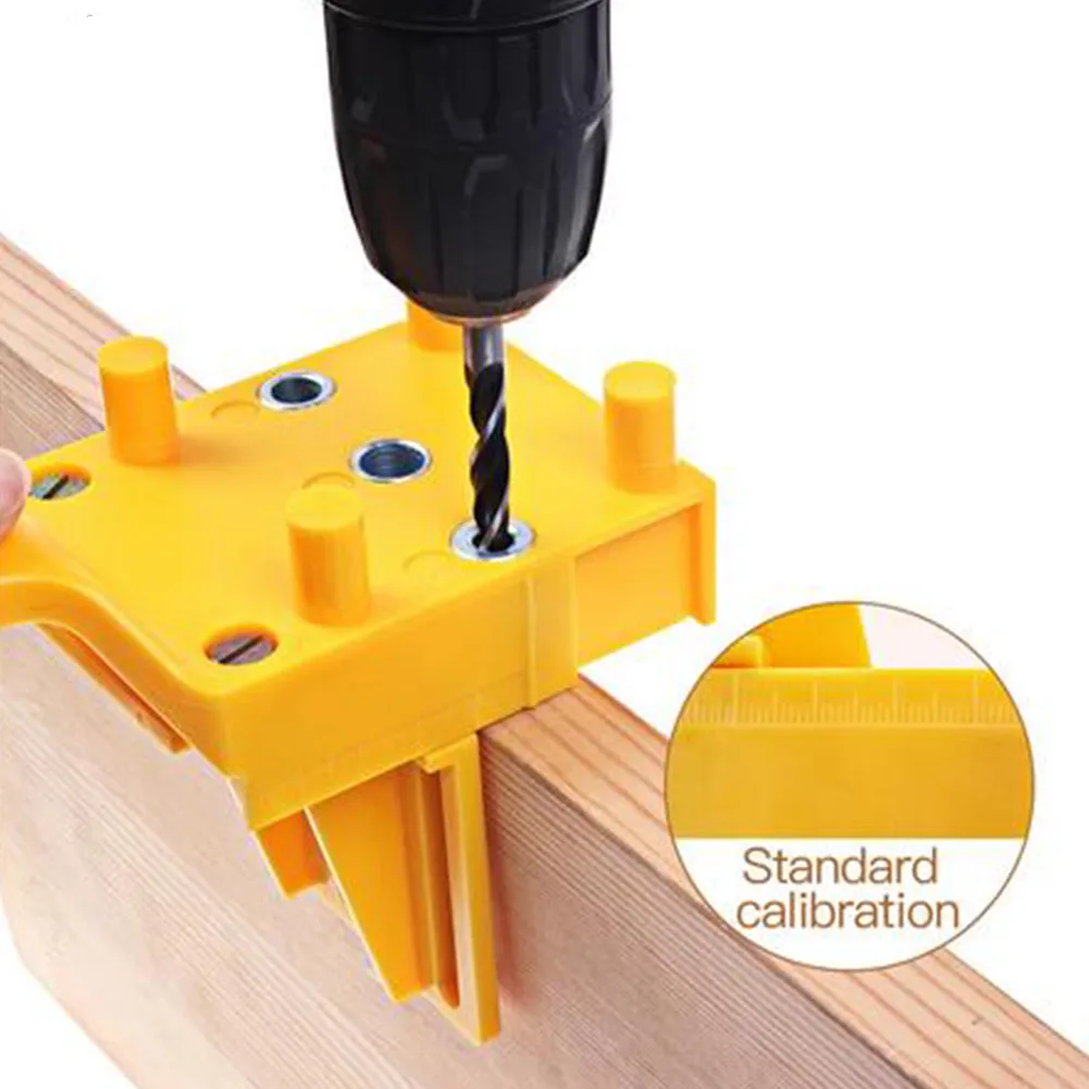 Quick Wood Doweling Jig Yellow Plastic Handheld Portable Woodworking Spool Metal Drill Guide Tool For Carpentry Dowel Joints
Quick Wood Doweling Jig Yellow Plastic Handheld Portable Woodworking Spool Metal Drill Guide Tool For Carpentry Dowel Joints