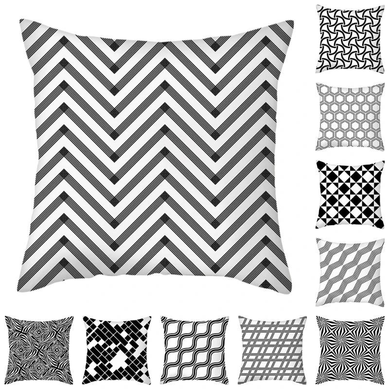 Fuwatacchi Black and White Plaid Pillow Case Geometric Line Pattern Cushion Cover for Home Sofa Car Decorative Throw Pillowcases
Fuwatacchi Black and White Plaid Pillow Case Geometric Line Pattern Cushion Cover for Home Sofa Car Decorative Throw Pillowcases