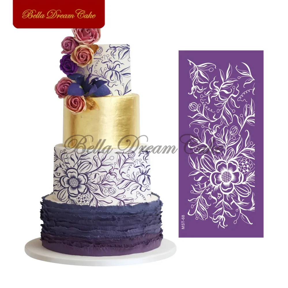 Flower Pattern Mesh Stencils Fondant Sugarcraft Cake Border Template Mold Fabric Cake Stencil Cake Decorating Tool Bakeware
Flower Pattern Mesh Stencils Fondant Sugarcraft Cake Border Template Mold Fabric Cake Stencil Cake Decorating Tool Bakeware