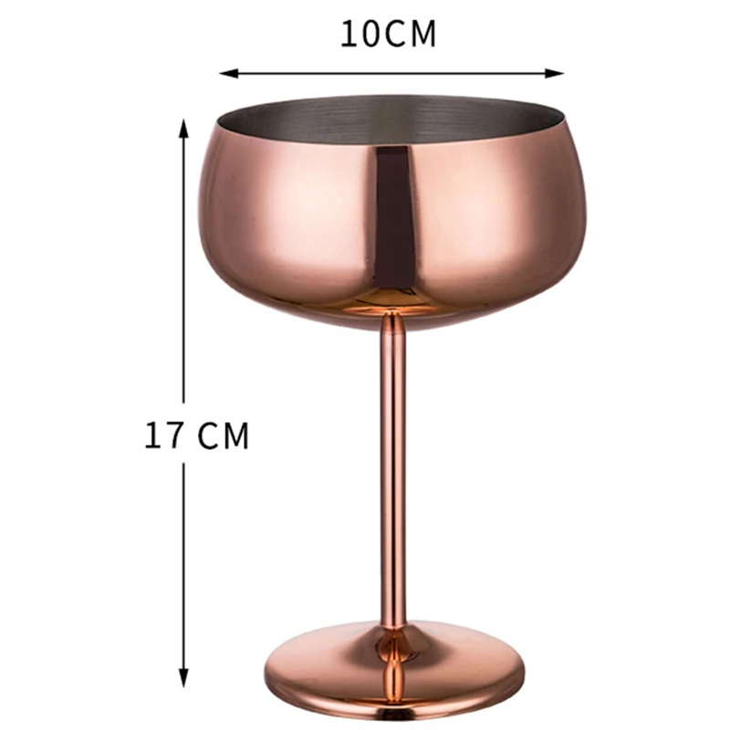 1 шт. роскошный 304 Нержавеющая сталь коктейльное стекло коктейль сок напиток