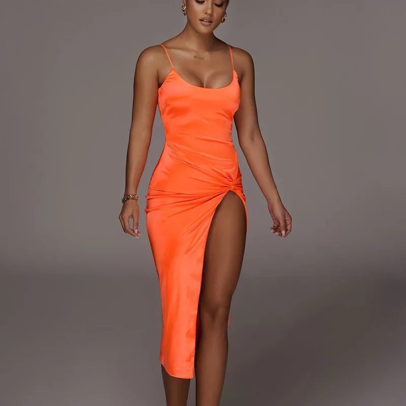2021 Spring/Fall Partywear Woman Backless High Split Black Yellow Spaghetti Strap Dress Fashion Streetwear Sexy Party Elegant
2021 Spring/Fall Partywear Woman Backless High Split Black Yellow Spaghetti Strap Dress Fashion Streetwear Sexy Party Elegant