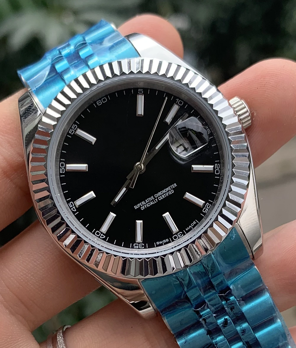 Luxury Brand Grey Mens Watch 41mm SS Black Men Date 2813 Mechanical Automatic Just Top Desinger Mens Watches Wristwatches
Luxury Brand Grey Mens Watch 41mm SS Black Men Date 2813 Mechanical Automatic Just Top Desinger Mens Watches Wristwatches