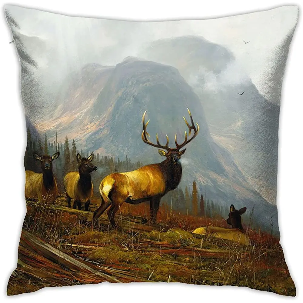 WAZHIJIA Elk Pillowcase Deer Pillow Cover Square Pillow Case Home Decorative Sofa Bedroom Livingroom 18 x 18 inch
WAZHIJIA Elk Pillowcase Deer Pillow Cover Square Pillow Case Home Decorative Sofa Bedroom Livingroom 18 x 18 inch