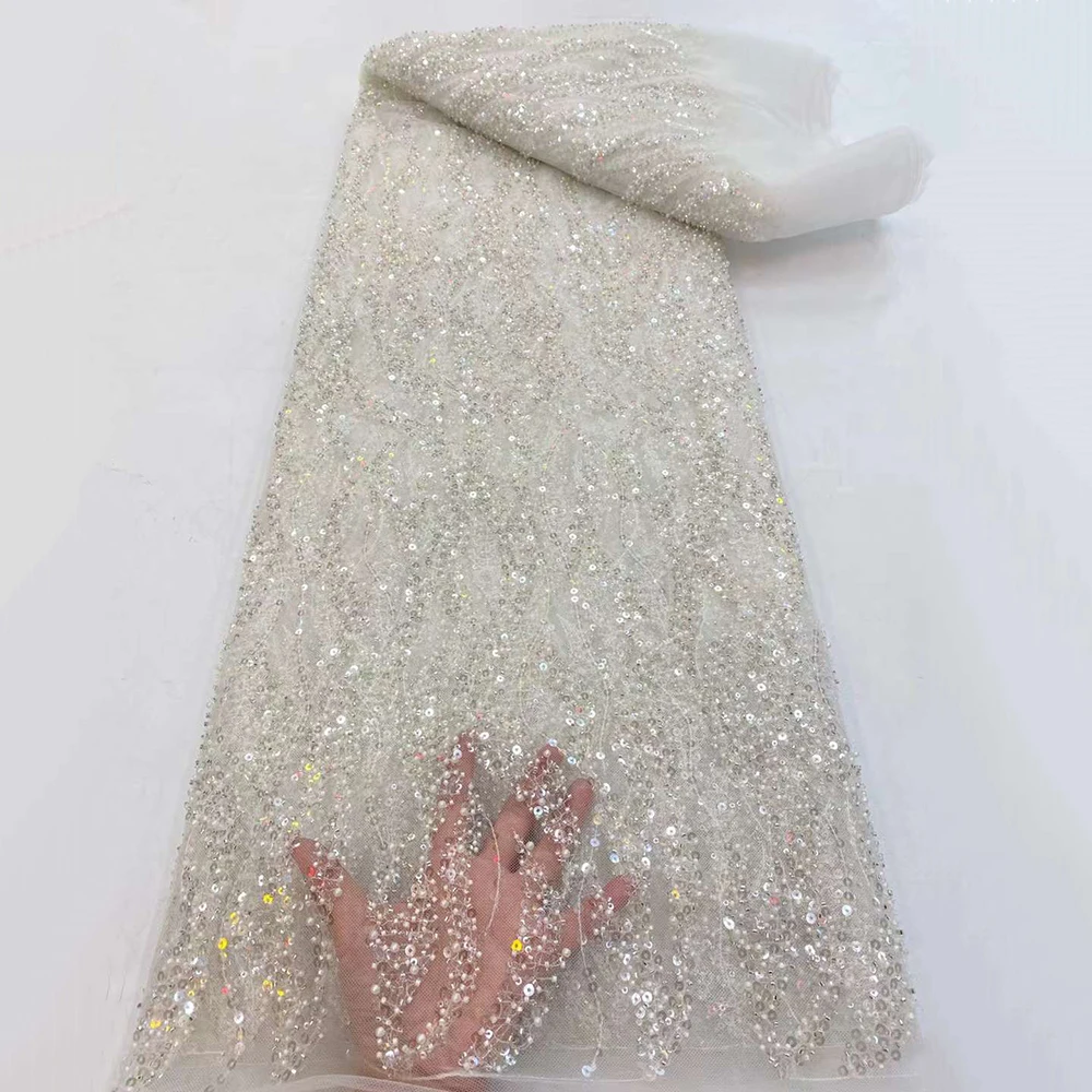 Super Hot Fashion Luxury White Full Beads Heavy Embroidery Party Dress Bridal Gown Dress Lace Fabric
Super Hot Fashion Luxury White Full Beads Heavy Embroidery Party Dress Bridal Gown Dress Lace Fabric