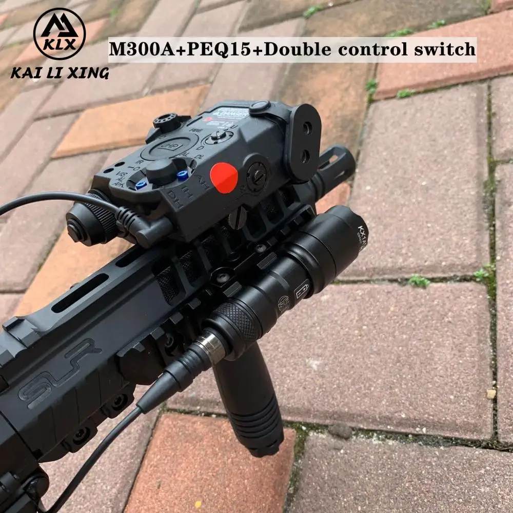 Элемент Surefir Airsoft Surefir M300 Mini Scout светильник PEQ-15 LA5C IR Red Laser Dual Control дополненный переключатель давления вспышка
Элемент Surefir Airsoft Surefir M300 Mini Scout светильник PEQ-15 LA5C IR Red Laser Dual Control дополненный переключатель давления вспышка