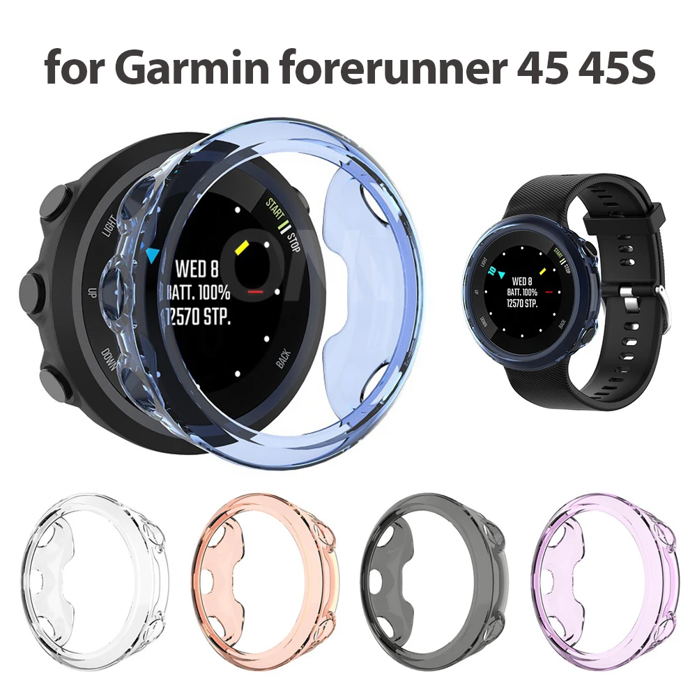 Защитный чехол для Garmin forerunner 45 45S высокое качество TPU чехол тонкий смарт-часы бампер оболочка для Garmin forerunner 45 45S
Защитный чехол для Garmin forerunner 45 45S высокое качество TPU чехол тонкий смарт-часы бампер оболочка для Garmin forerunner 45 45S