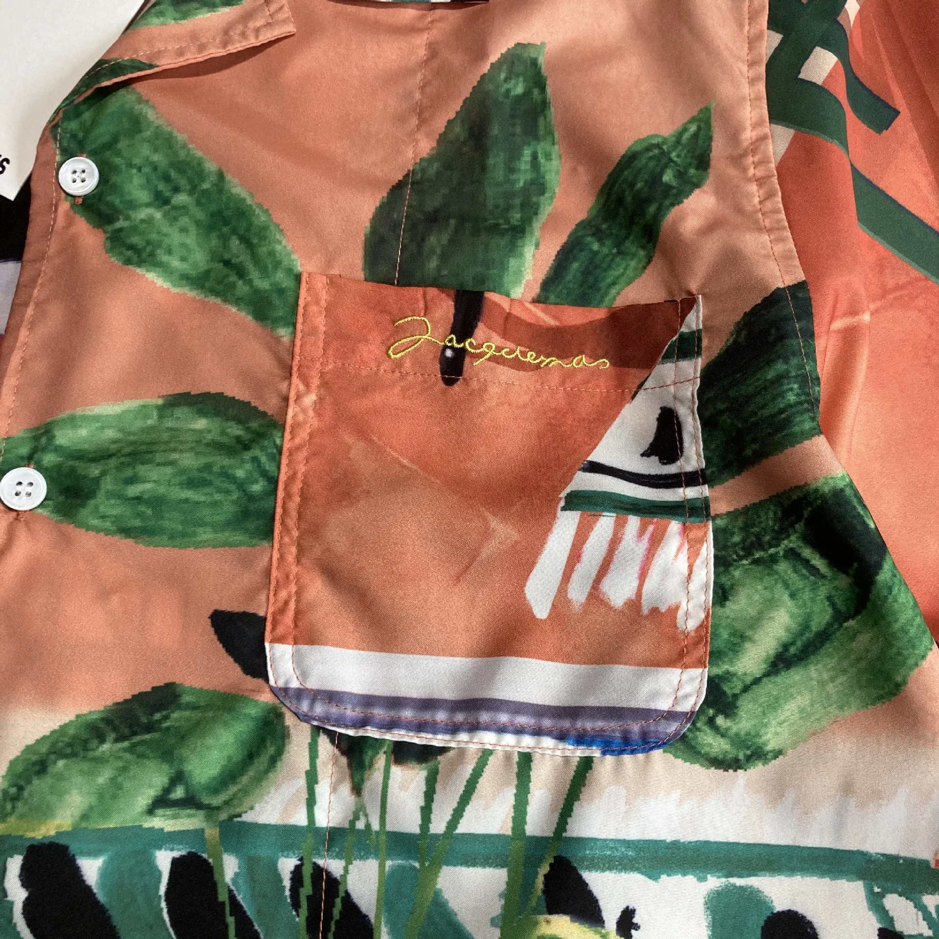 Jacquemus New 2020 Men Oil painting Classic Beach Cotton Casual Shirts Shirt high quality Pocket Short-sleeves Top M 2XL #N337
Jacquemus New 2020 Men Oil painting Classic Beach Cotton Casual Shirts Shirt high quality Pocket Short-sleeves Top M 2XL #N337