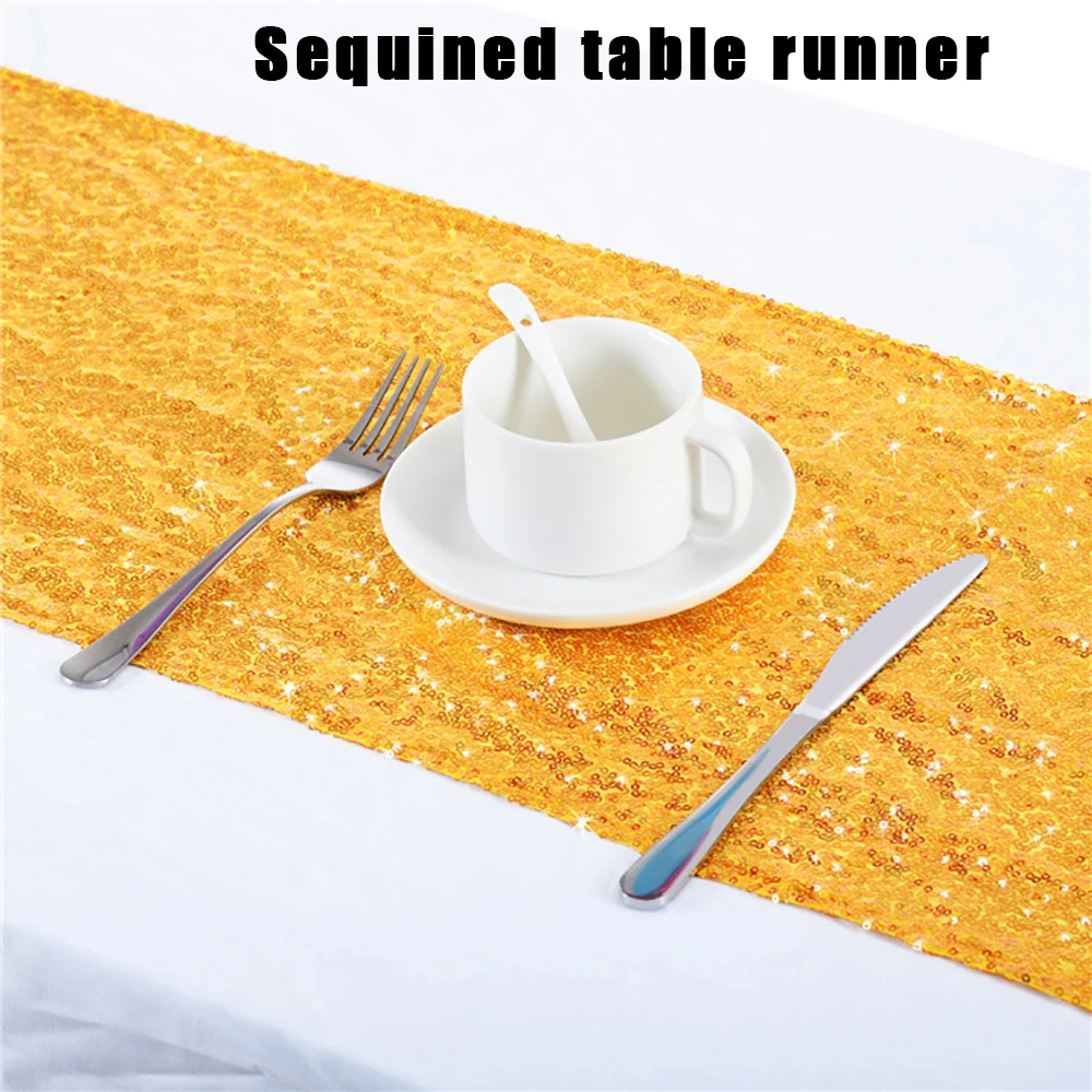 Sequin Table Runners Rose Gold Table Runner Party Supplies Fabric Decorations for Holiday Christmas Gift Wedding Birthday Decor
Sequin Table Runners Rose Gold Table Runner Party Supplies Fabric Decorations for Holiday Christmas Gift Wedding Birthday Decor